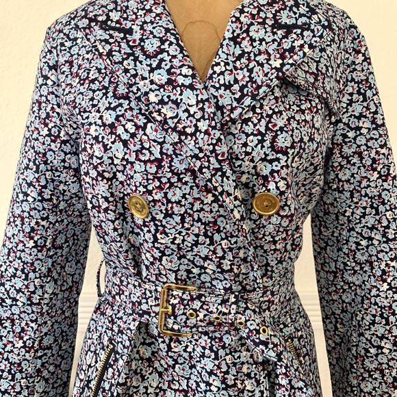Michael Michael Kors floral trench coat $250 - Picture 3 of 15
